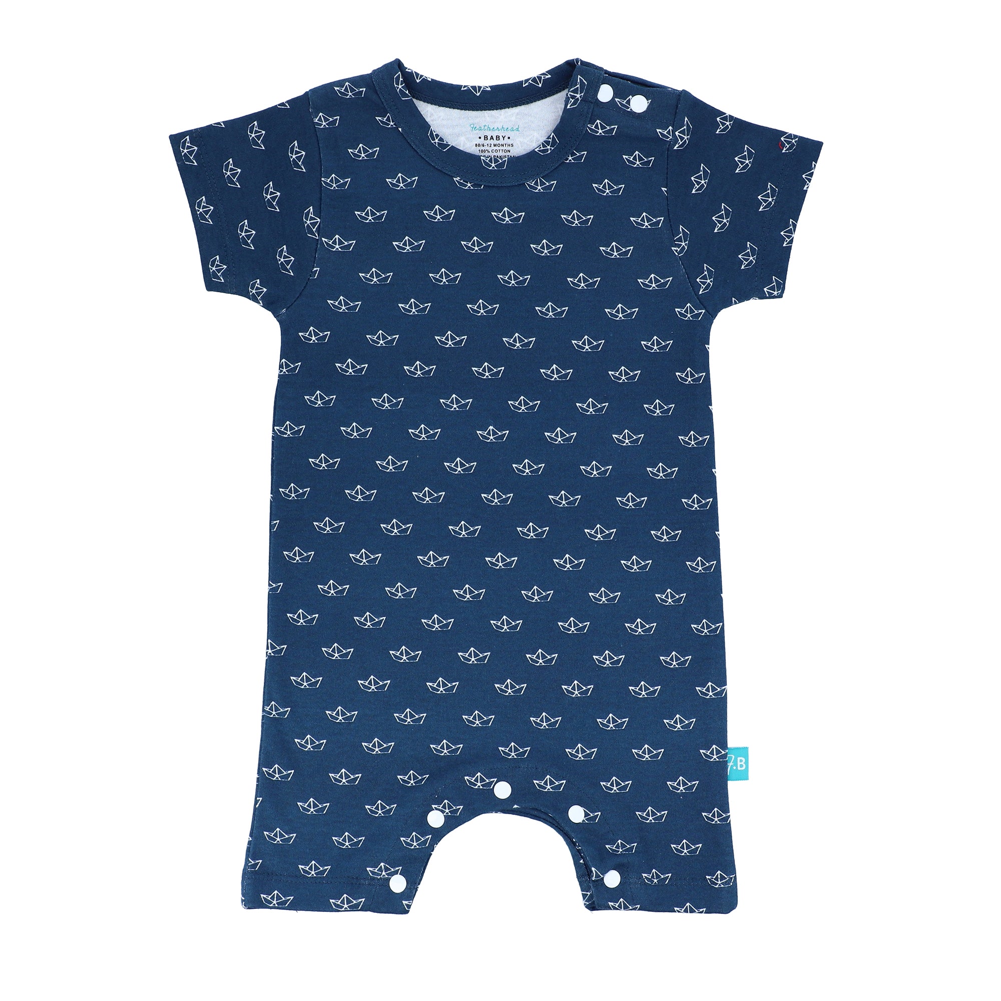 FB-2003 Sailboat Romper - Featherhead Baby