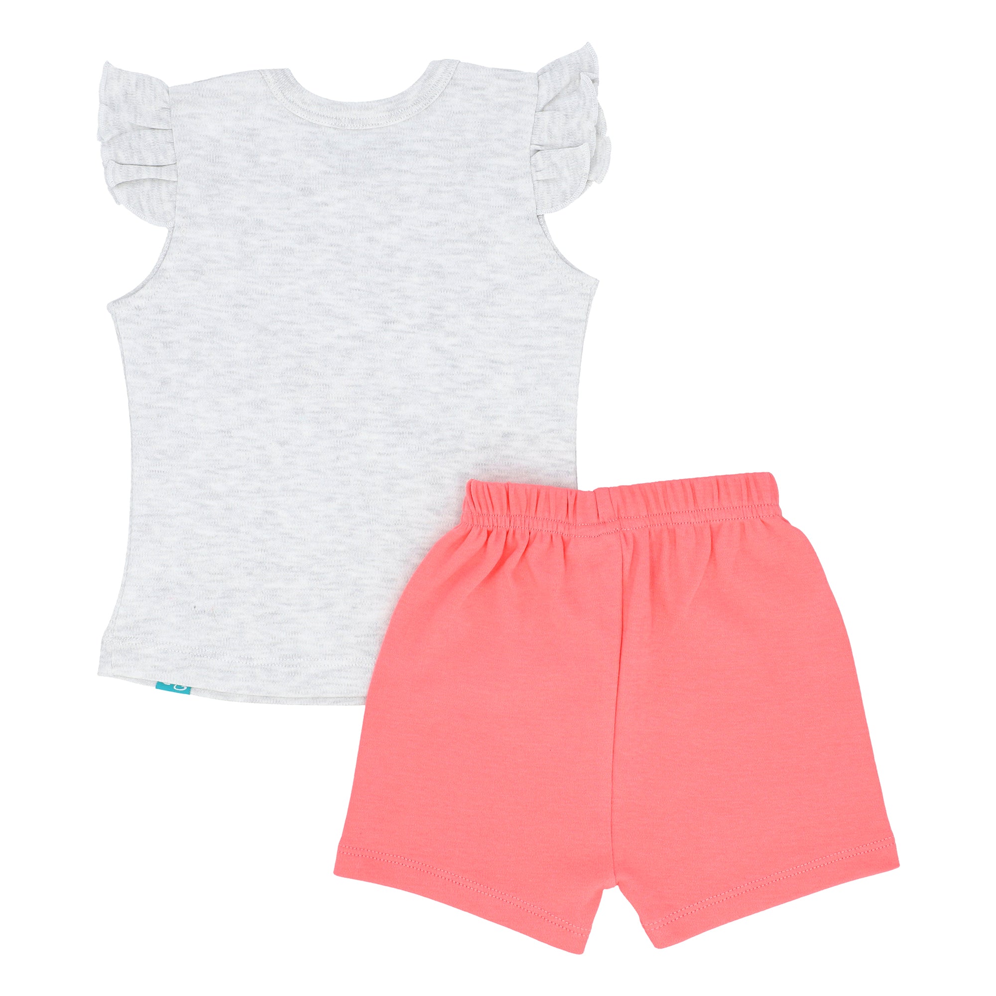 FG-3003 I Love Mama 2-Piece Flutter Sleeves Top & Bloomer Shorts - Featherhead Baby