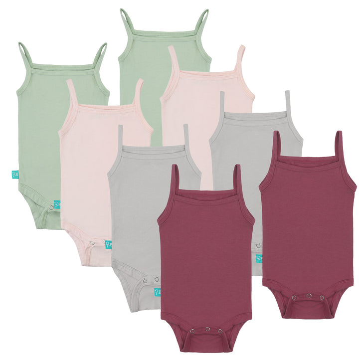 FG-2908 Baby Girl 8-Pack Sleeveless Bodysuits