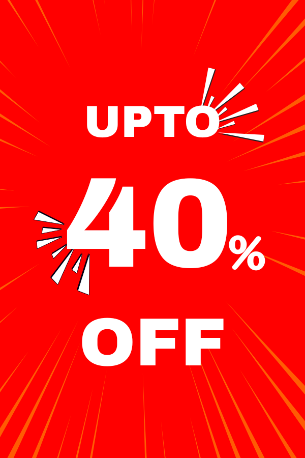 UPTO 40% OFF