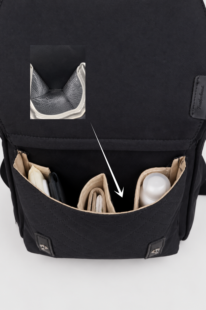 Black & Grey Diaper Bag - FS-9008