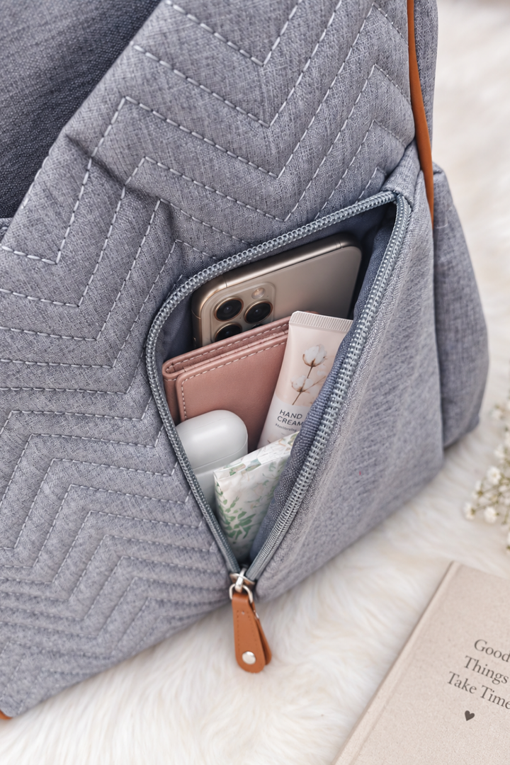 Cloud Grey Diaper Bag - FS-9004