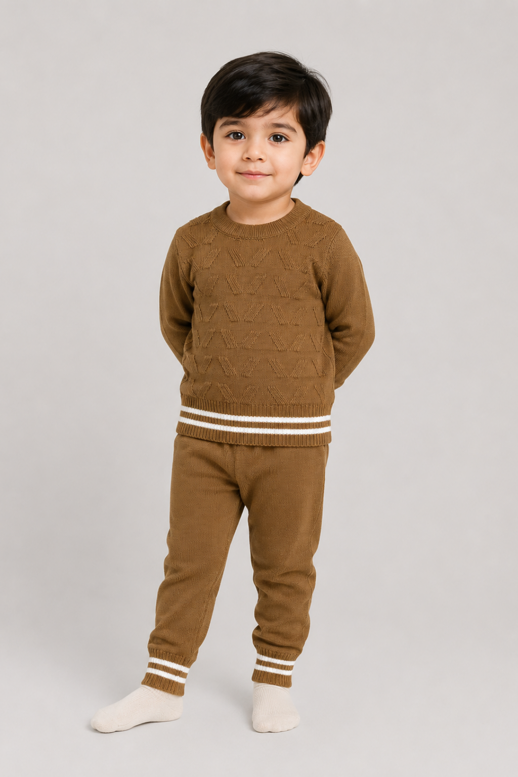 Crewneck Sweater & Trouser Set - FB-4006