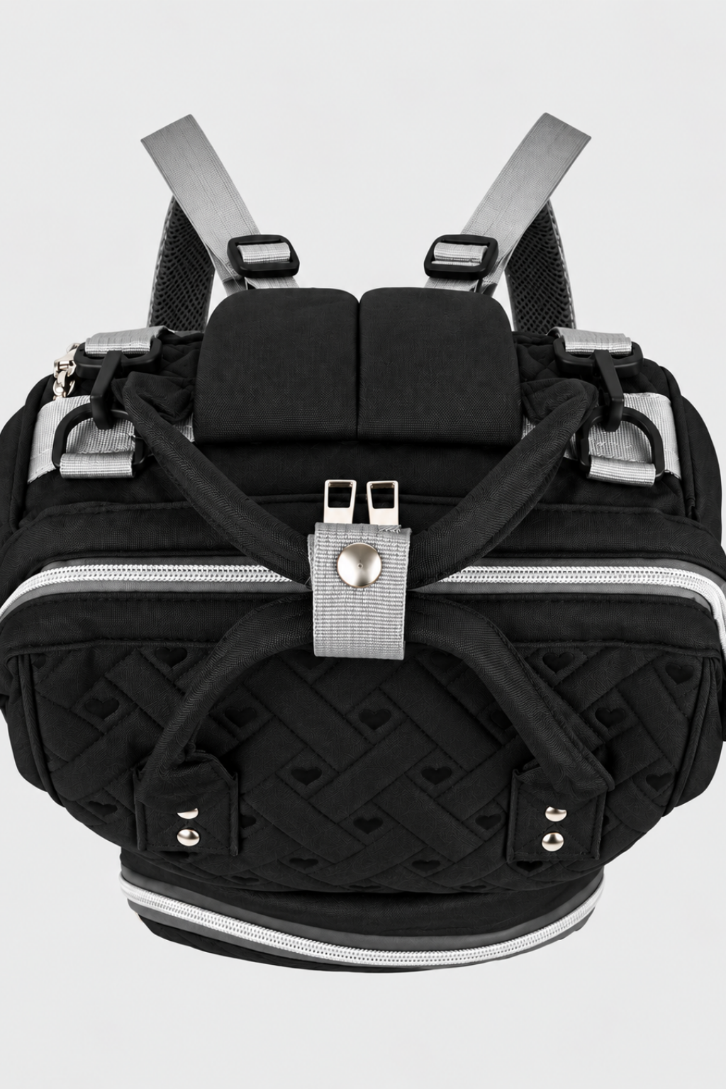 Black & Grey Diaper Bag - FS-9005
