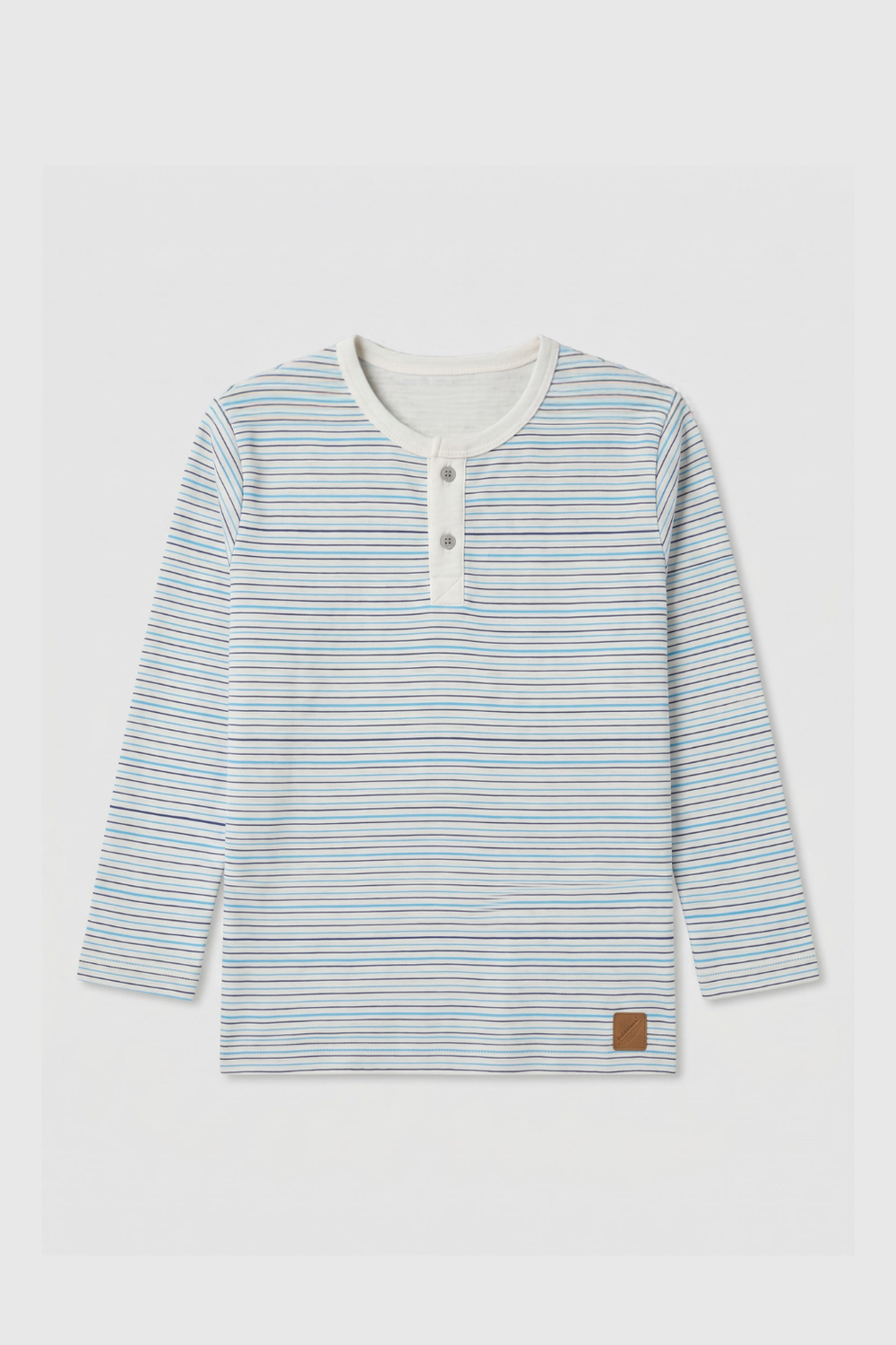 Front view of Featherhead Boys Cotton Henley T-Shirt FS-0051 made from 100% premium cotton