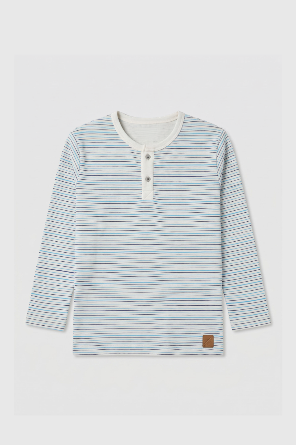 Front view of Featherhead Boys Cotton Henley T-Shirt FS-0051 made from 100% premium cotton