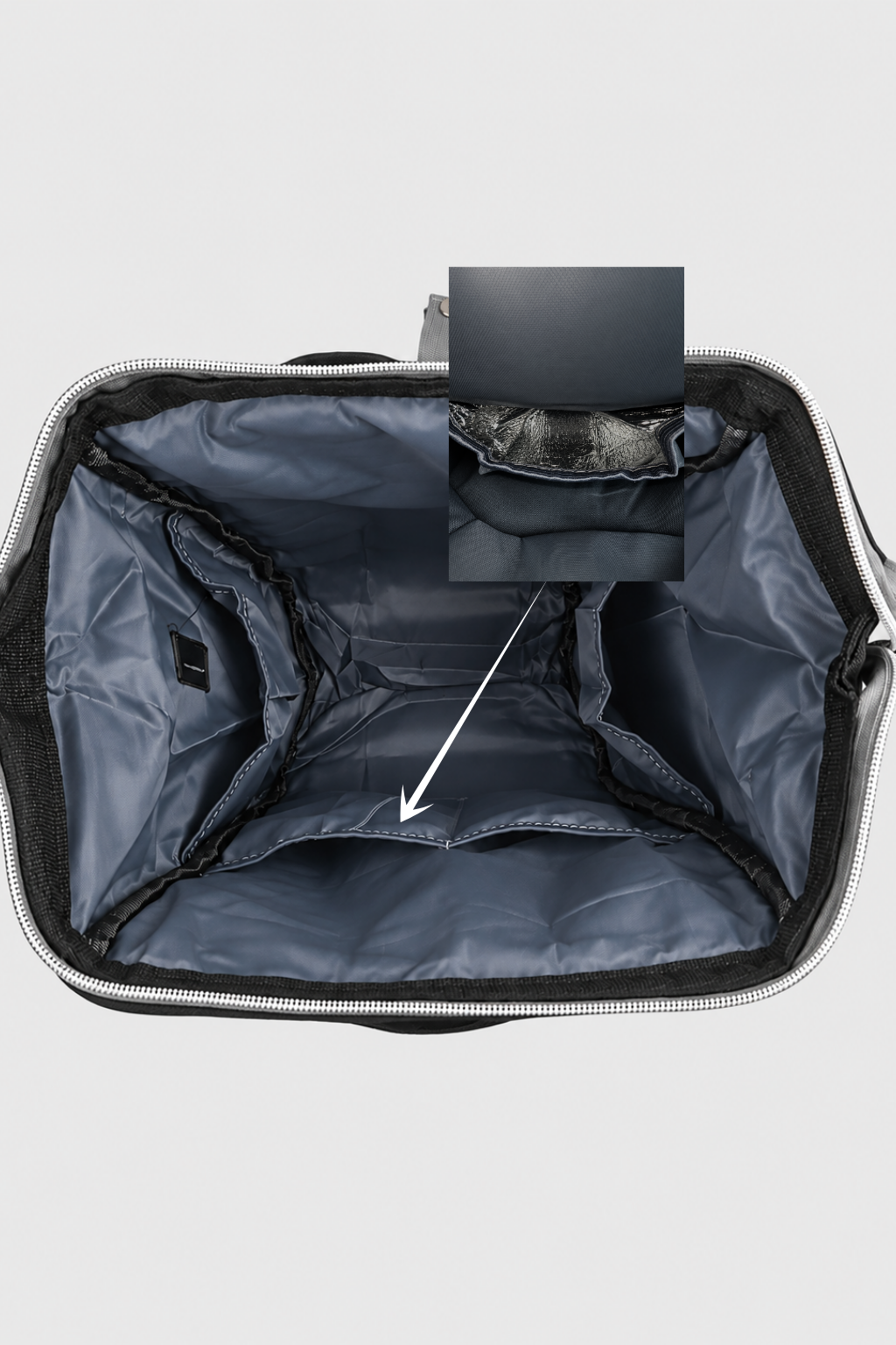 Black & Grey Diaper Bag - FS-9005
