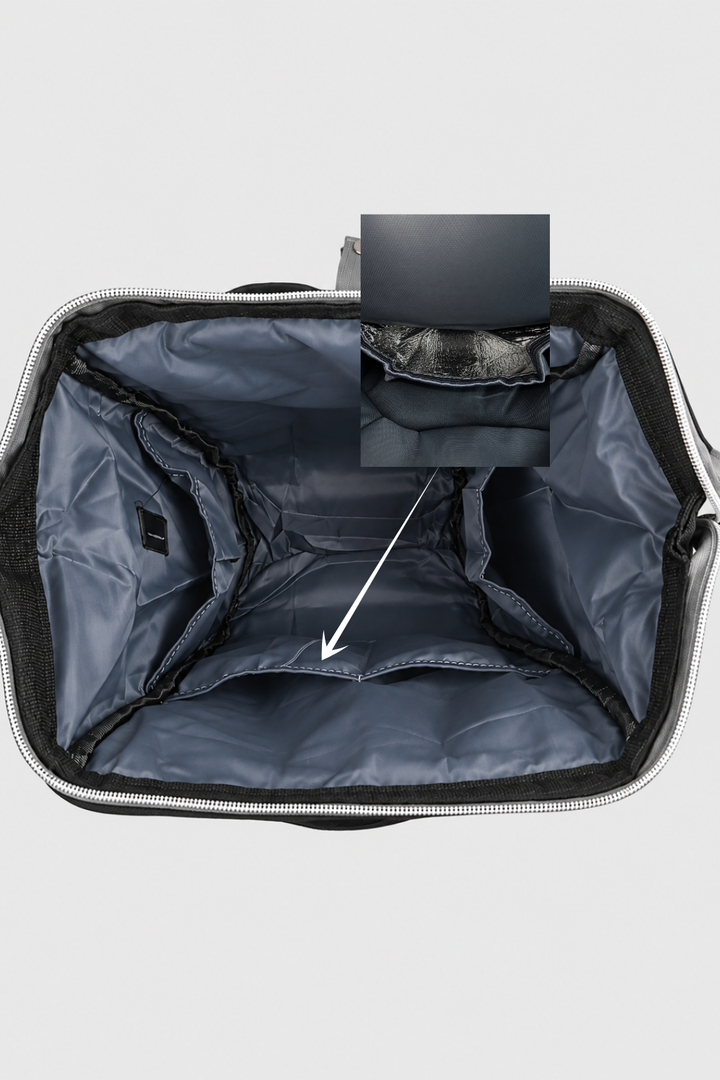 Black & Grey Diaper Bag - FS-9005