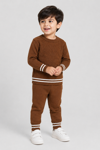 Crewneck Sweater & Trouser Set - FB-4187
