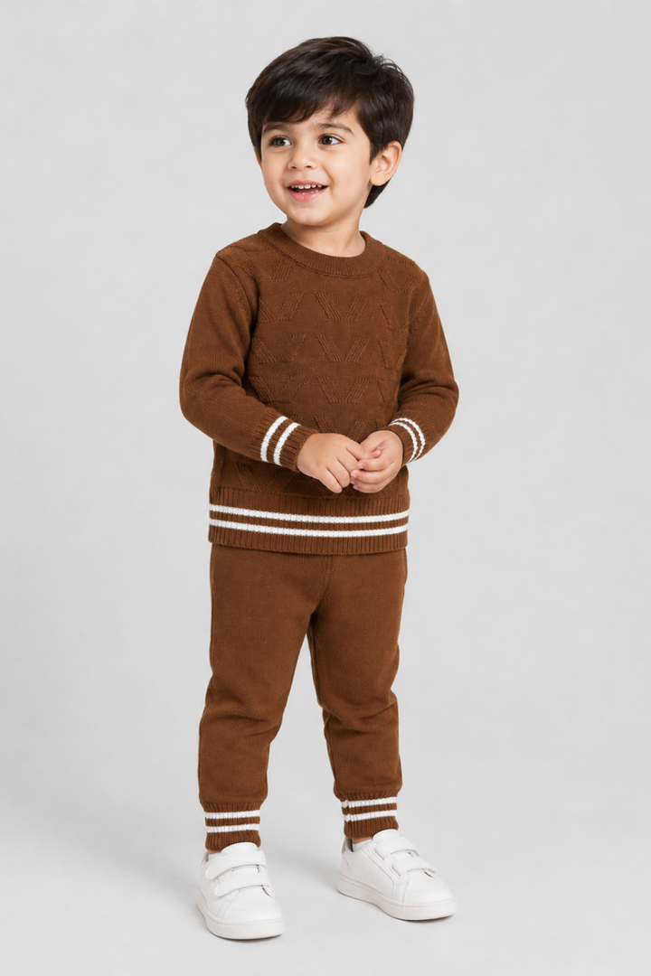 Crewneck Sweater & Trouser Set - FB-4187