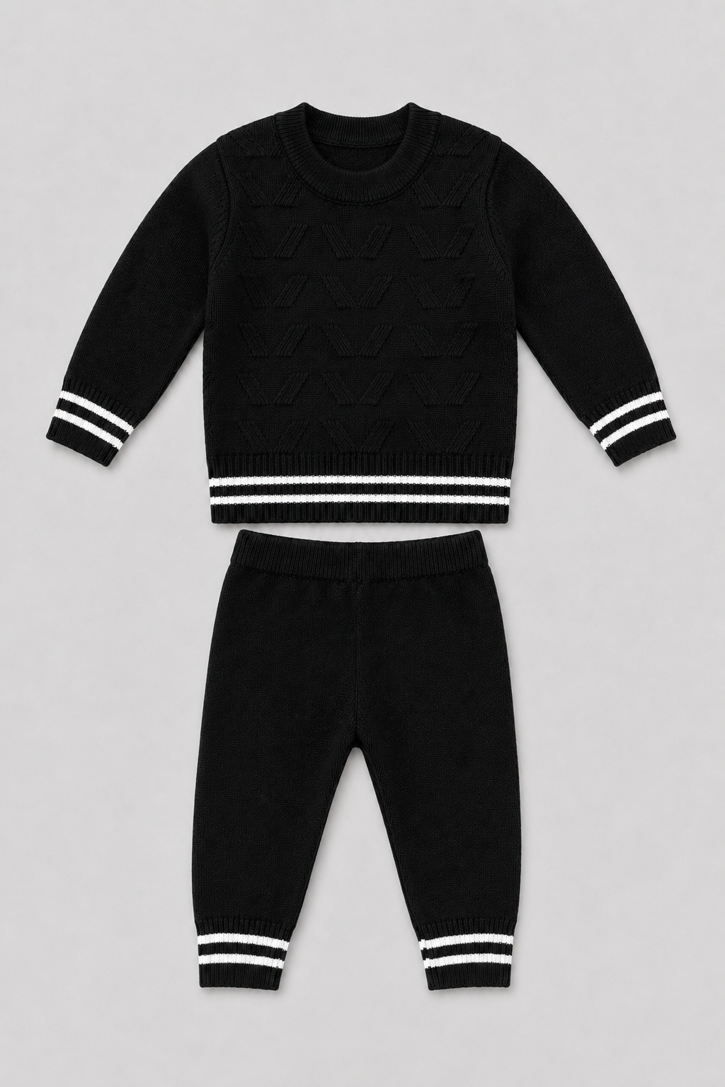 Crewneck Sweater & Trouser Set - FB-3986