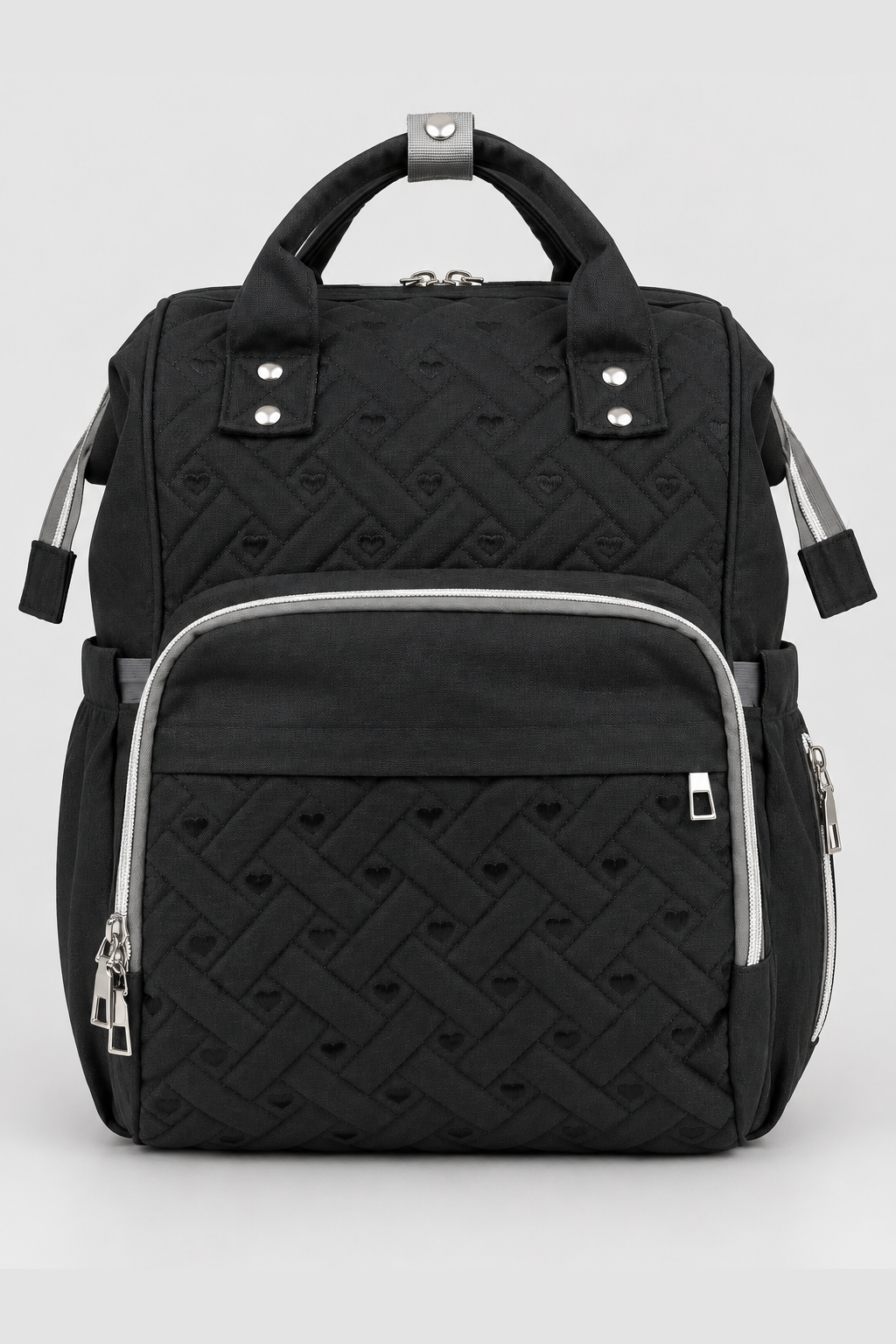 Black & Grey Diaper Bag - FS-9005