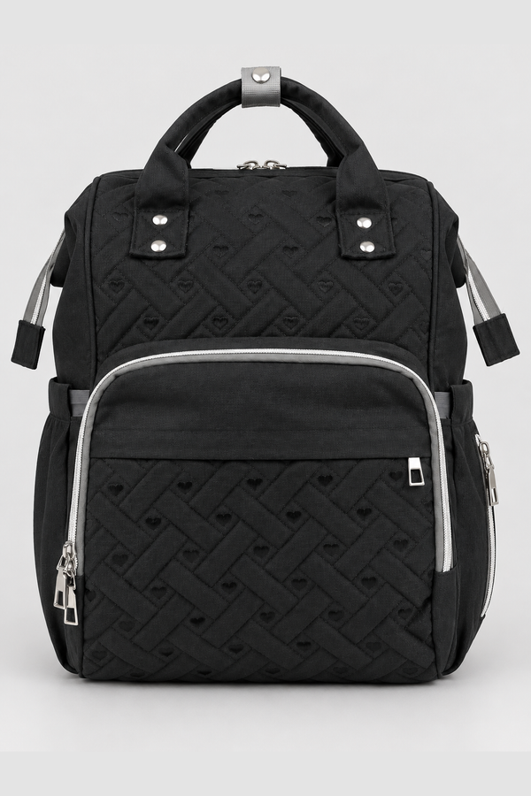 Black & Grey Diaper Bag - FS-9005