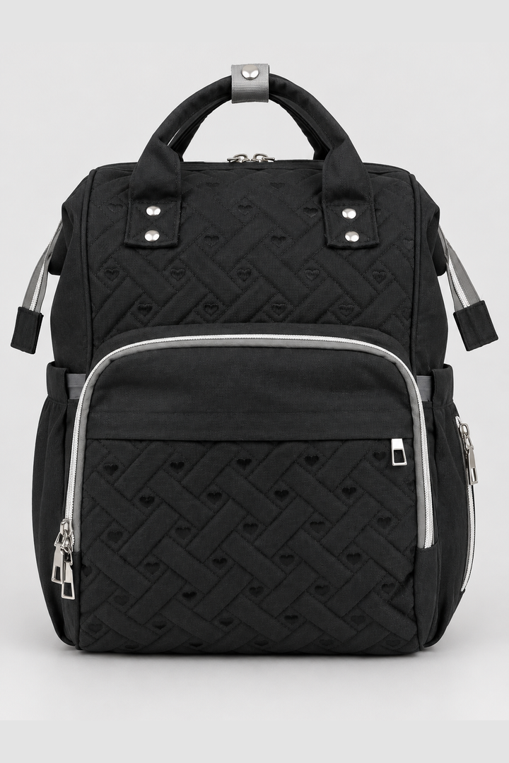 Black & Grey Diaper Bag - FS-9005