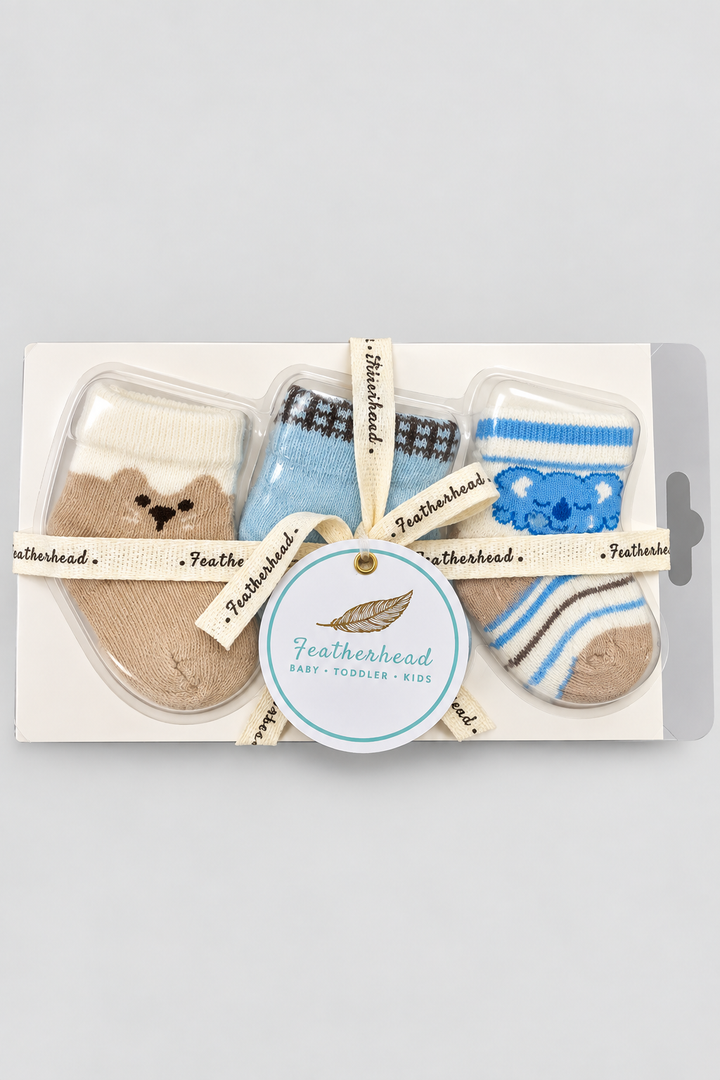 Boys 3-Pack Multicolor Baby Socks - FS-9030