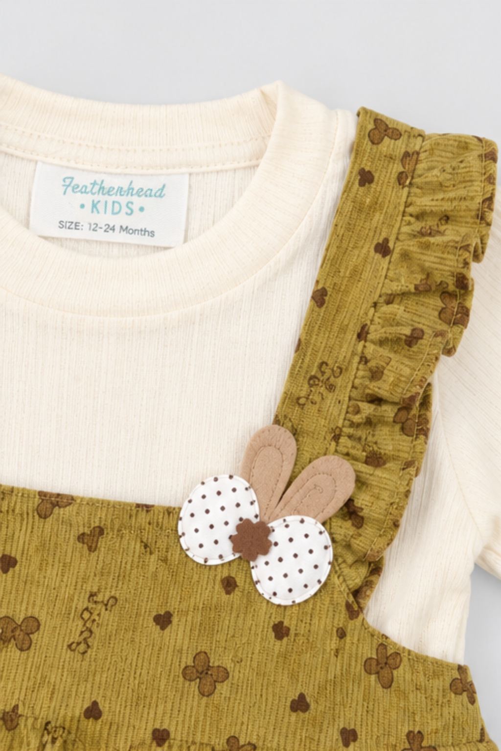 Mustard Gold Corduroy Frock - FG-5689