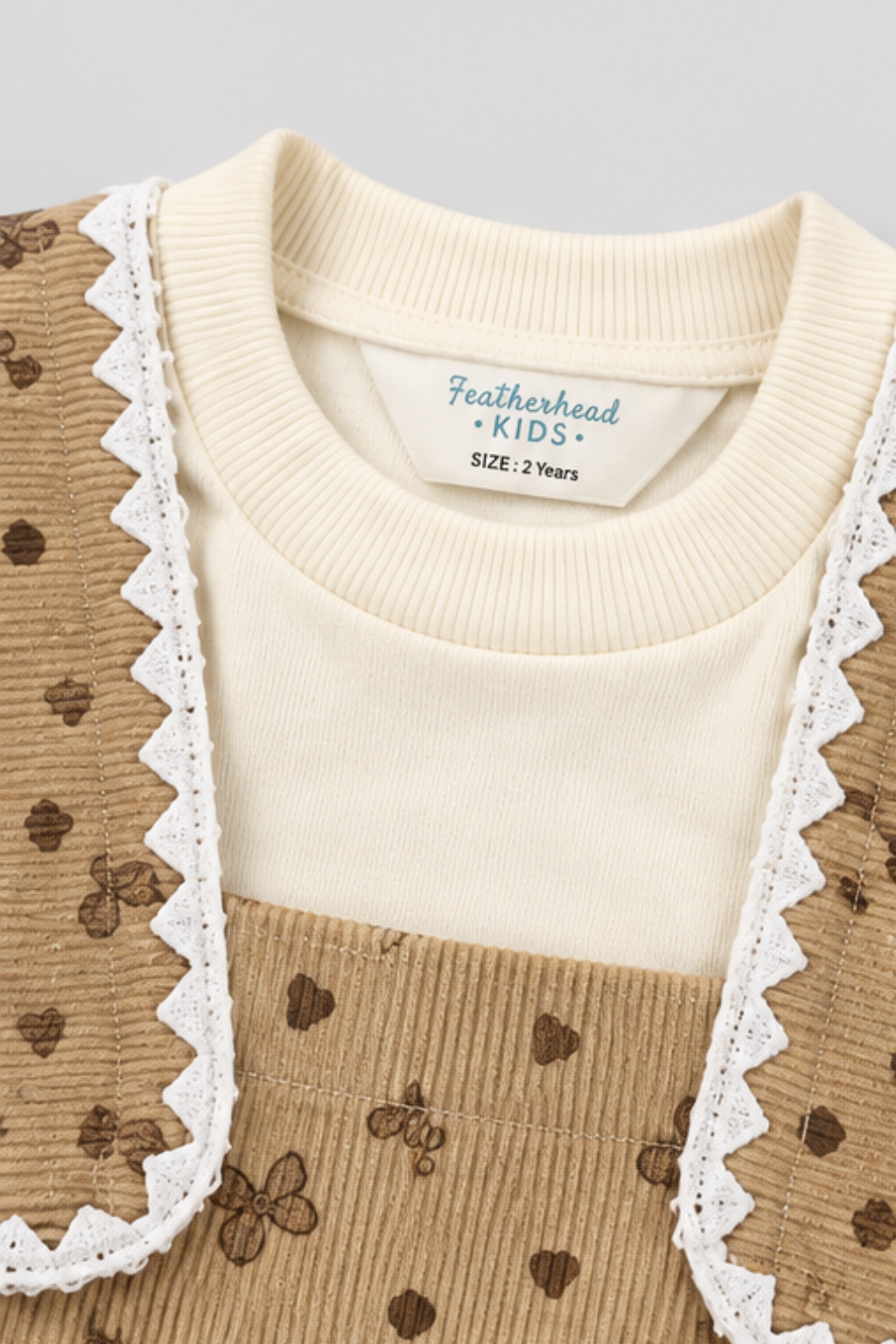 Warm Caramel Corduroy Frock - FG-5651