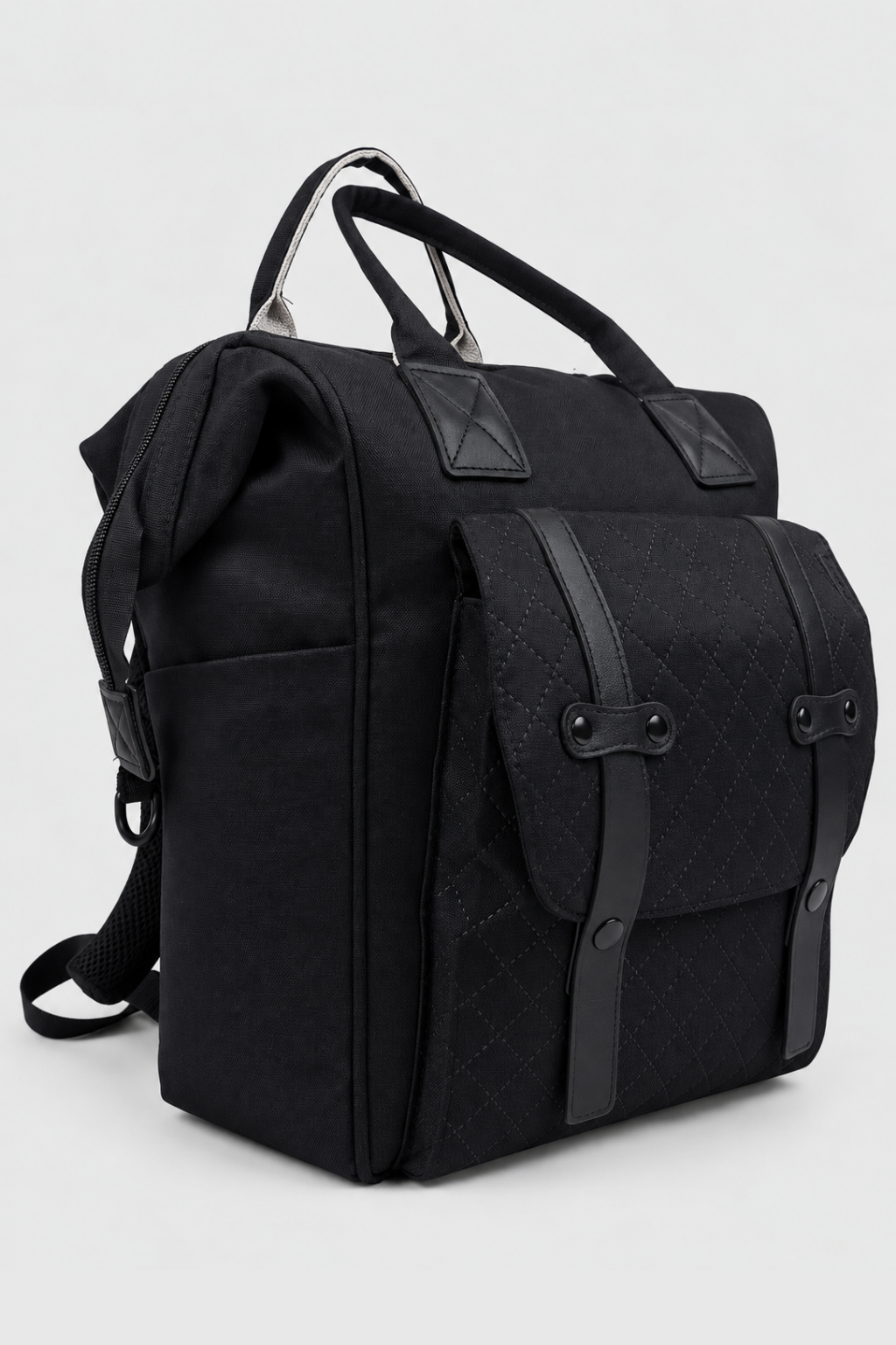 Black & Grey Diaper Bag - FS-9008