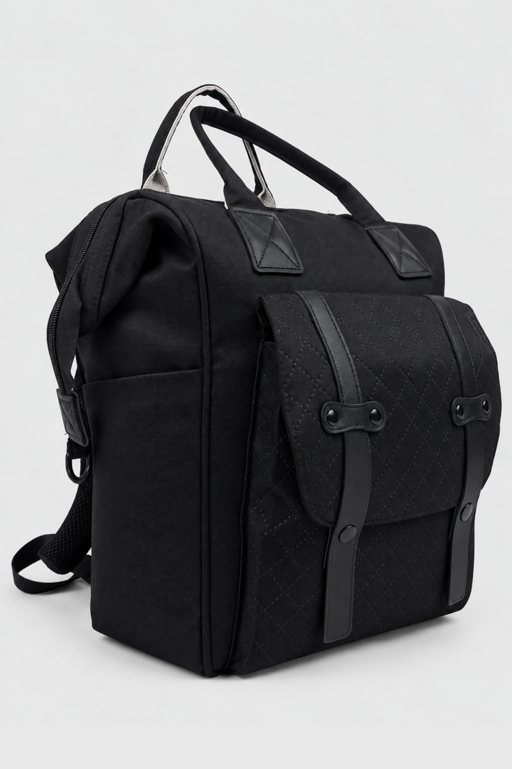 Black & Grey Diaper Bag - FS-9008