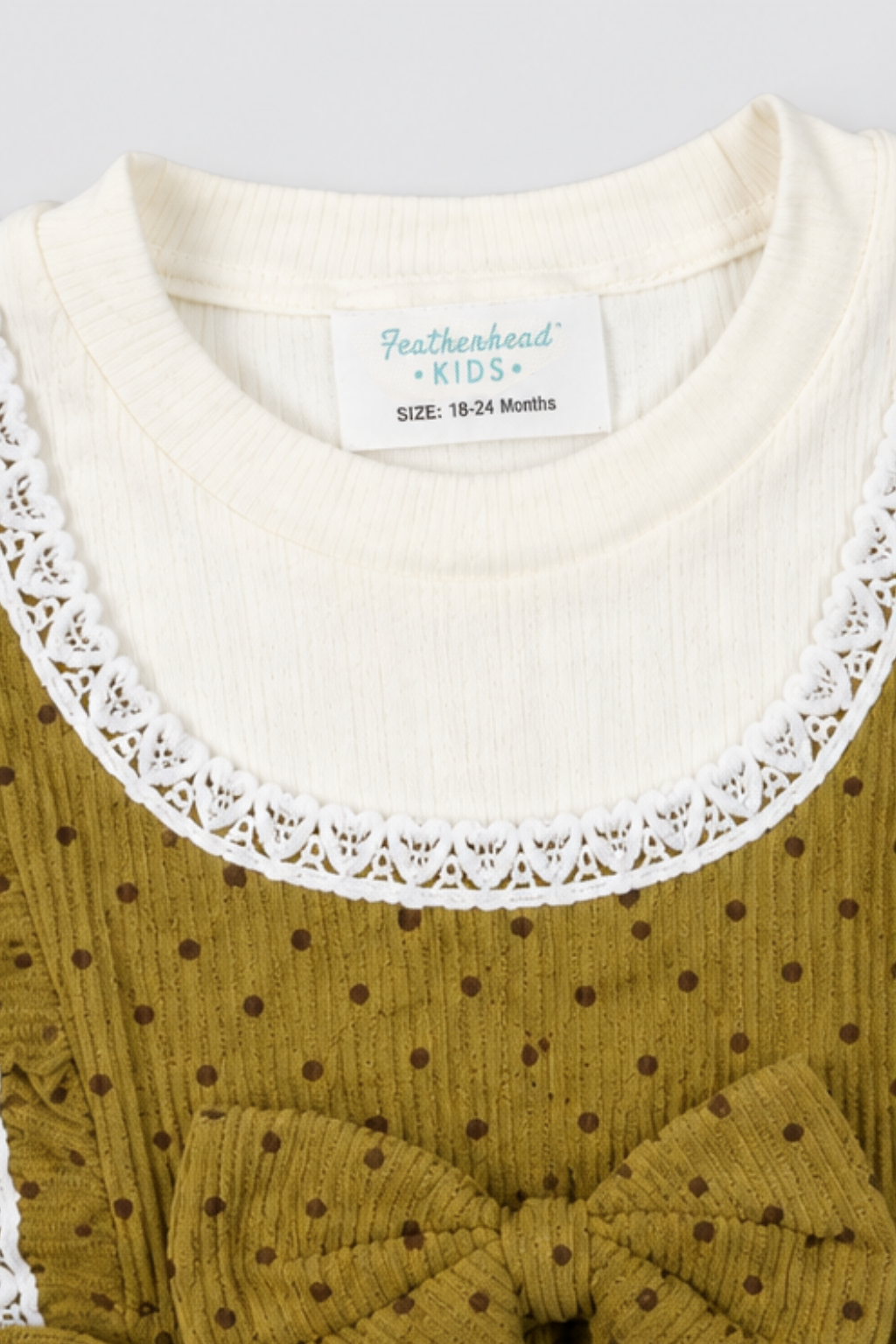 Camel Brown Corduroy Frock - FG-5700