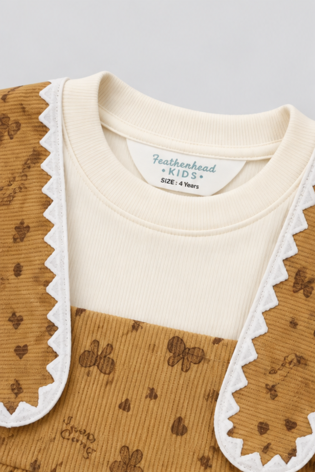 Mustard Yellow Corduroy Frock - FG-5655