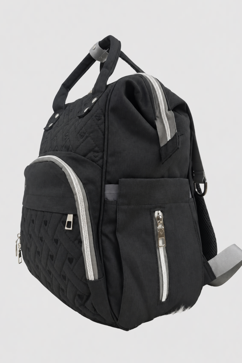 Black & Grey Diaper Bag - FS-9005
