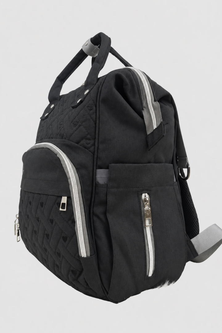 Black & Grey Diaper Bag - FS-9005