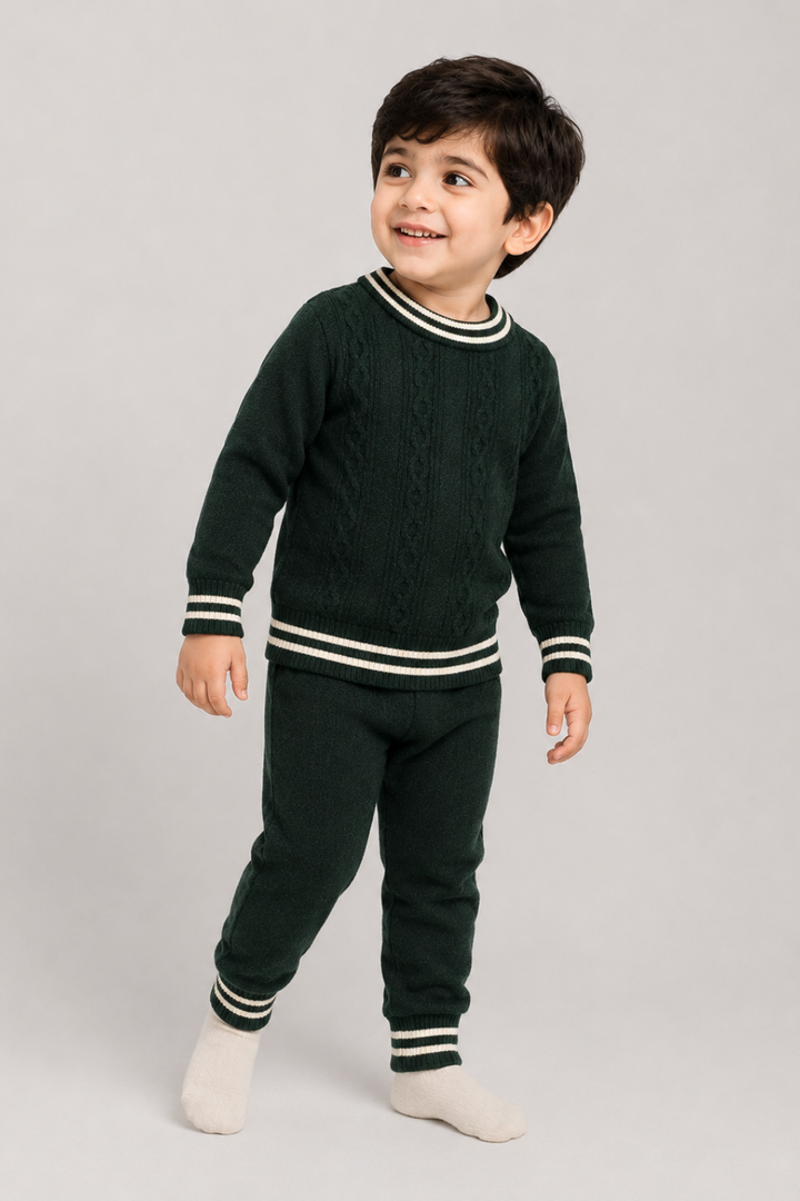 Crewneck Sweater & Trouser Set - FB-3998