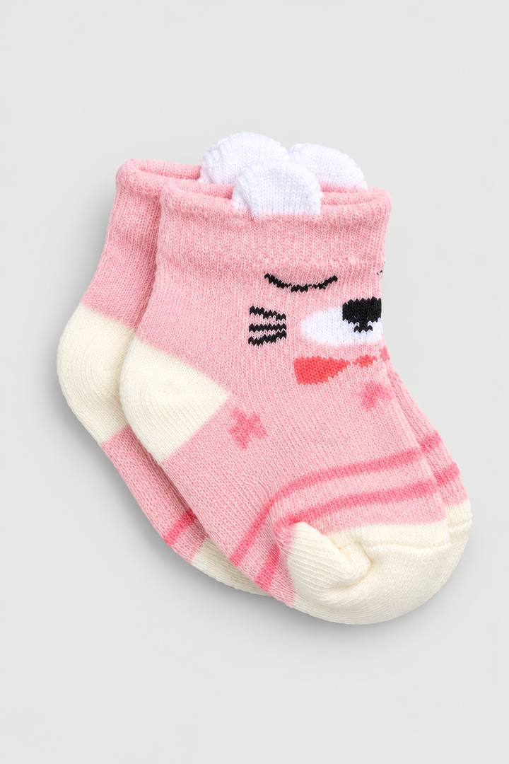Girls 3-Pack Multicolor Baby Socks - FS-9022