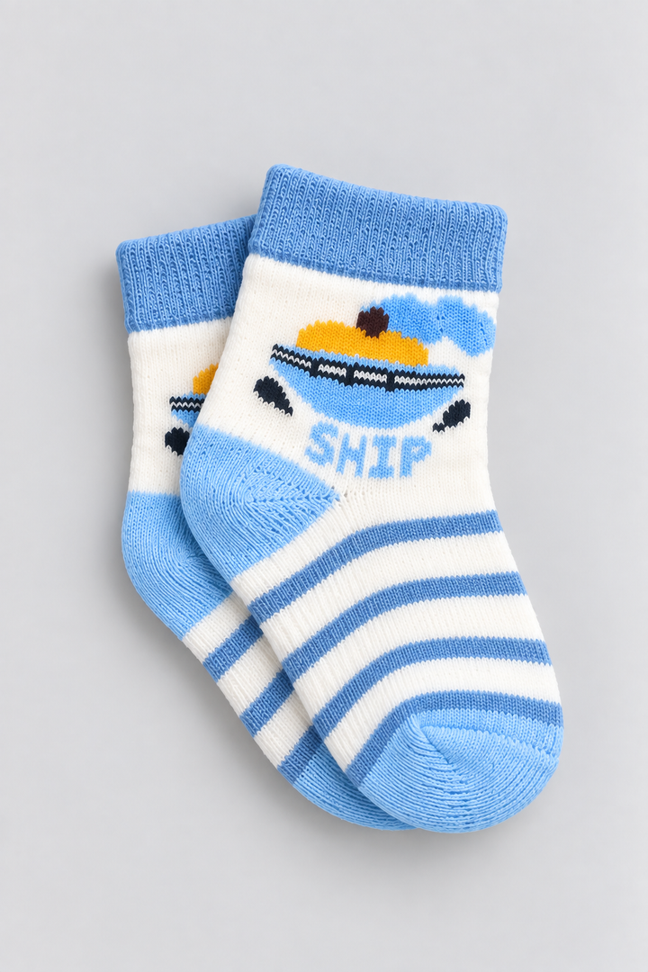 Boys 3-Pack Multicolor Baby Socks - FS-9027