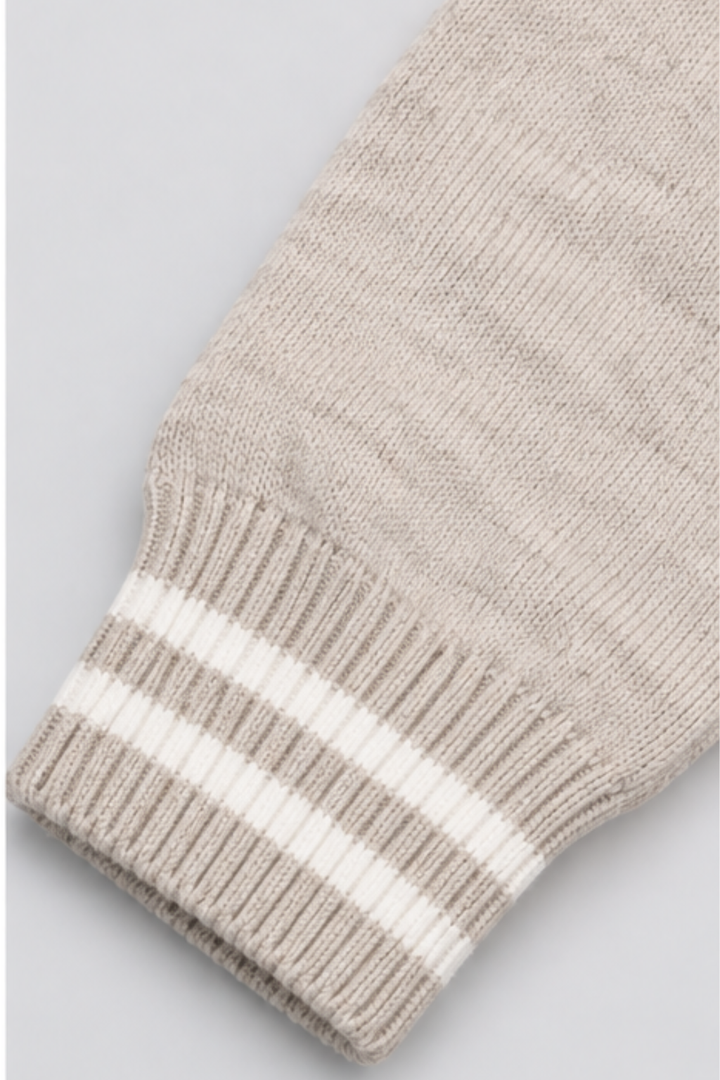 Cream Cable Knit Sweater & Trouser Set - FB-4262