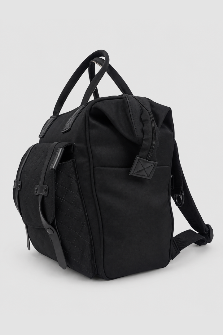 Black & Grey Diaper Bag - FS-9008