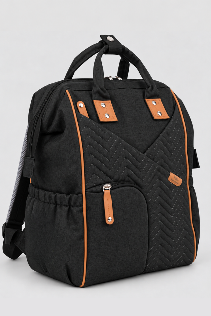 Midnight Black Diaper Bag - FS-9003