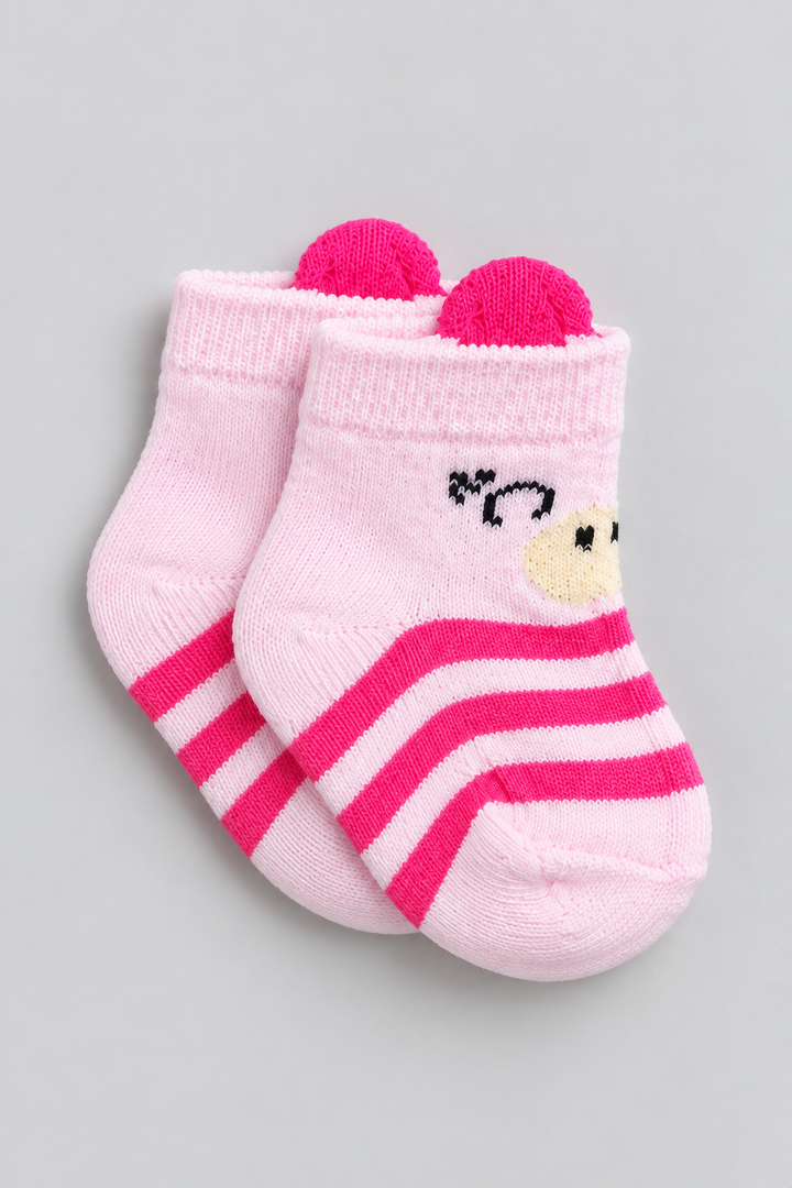 Girls 3-Pack Multicolor Baby Socks - FS-9029