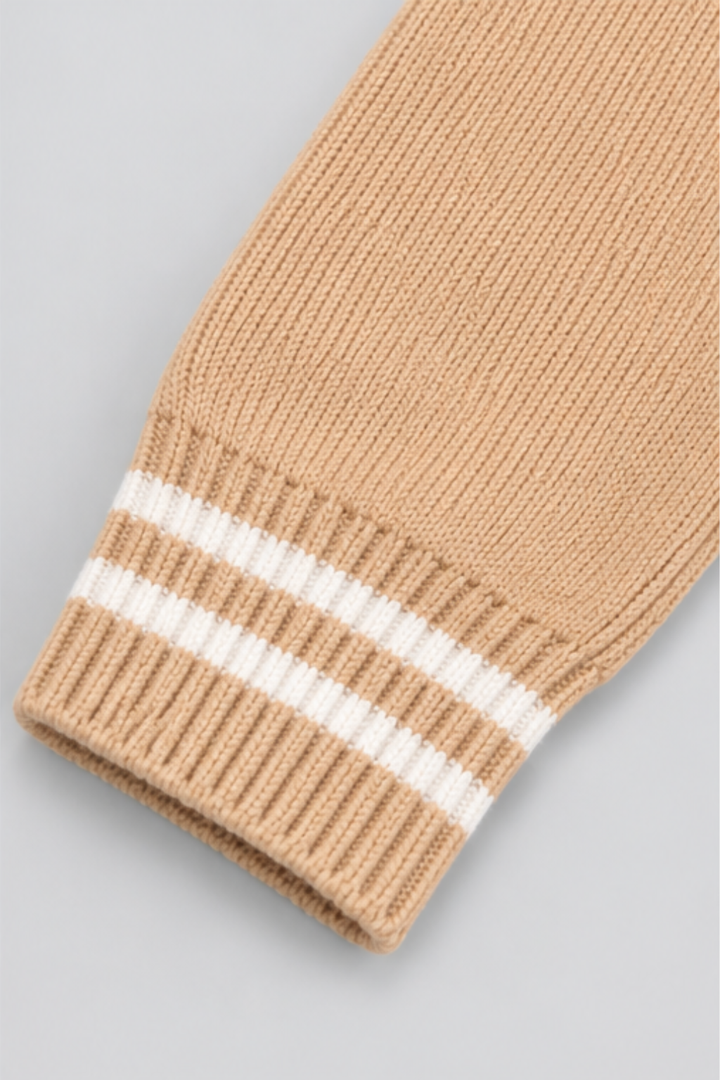 Caramel Cable Knit Sweater & Trouser Set - FB-4215