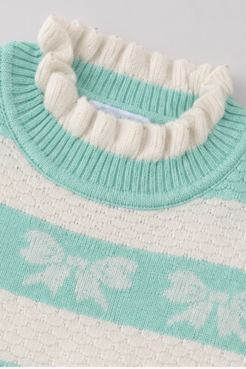 Frill Crewneck Sweater & Trouser Set - FB-4207