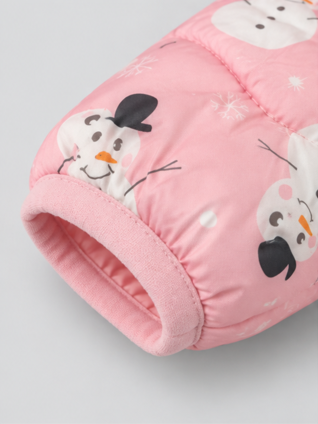 Pink Snowman Puffer Jacket - FG-3390
