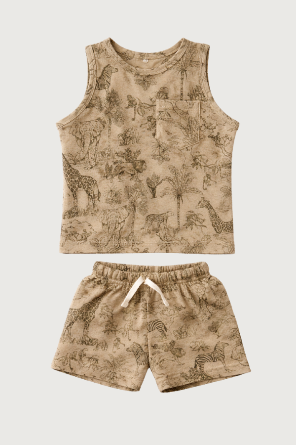 Sleeveless Tank Top & Shorts Set – FB-4089