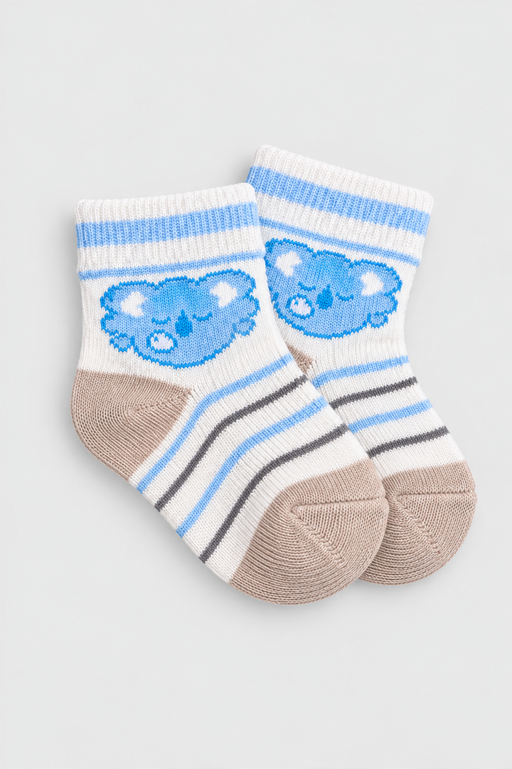 Boys 3-Pack Multicolor Baby Socks - FS-9024