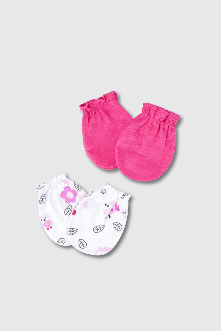 2PK Cotton Mittens - FS-467