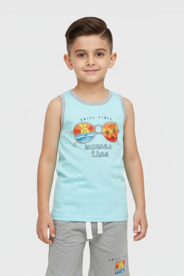 2PC Tank Top & Short Set - FB-3712