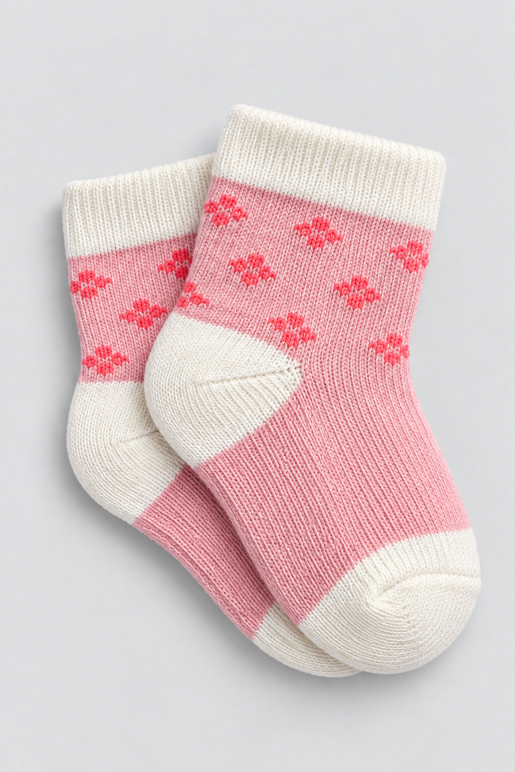 Girls 3-Pack Pink Baby Socks - FS-9025