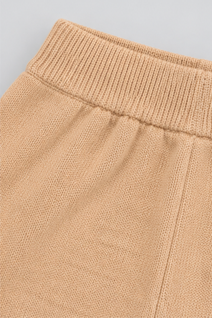 Caramel Cable Knit Sweater & Trouser Set - FB-4215