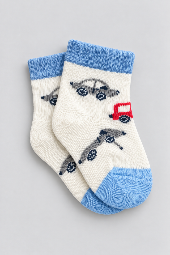 Boys 3-Pack Multicolor Baby Socks - FS-9026
