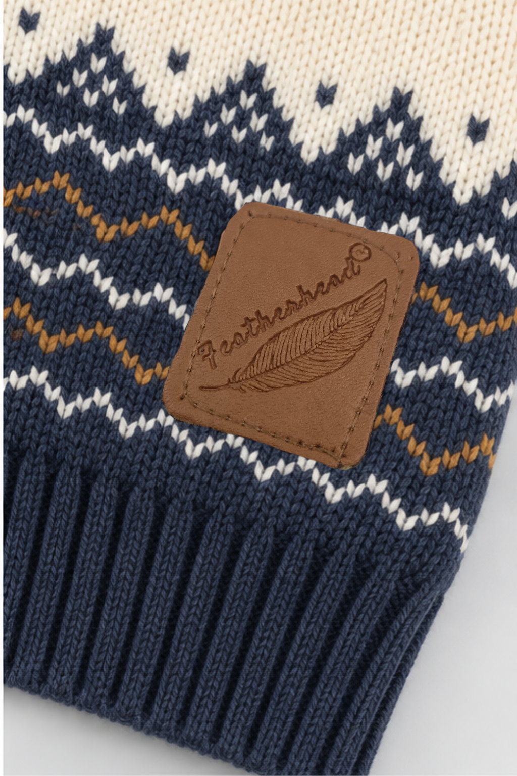 Navy Blue Nordic Knit Sweater - FB-4266