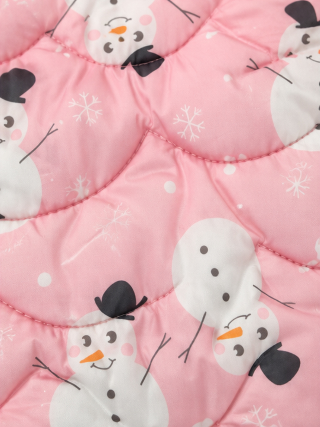 Pink Snowman Puffer Jacket - FG-3390
