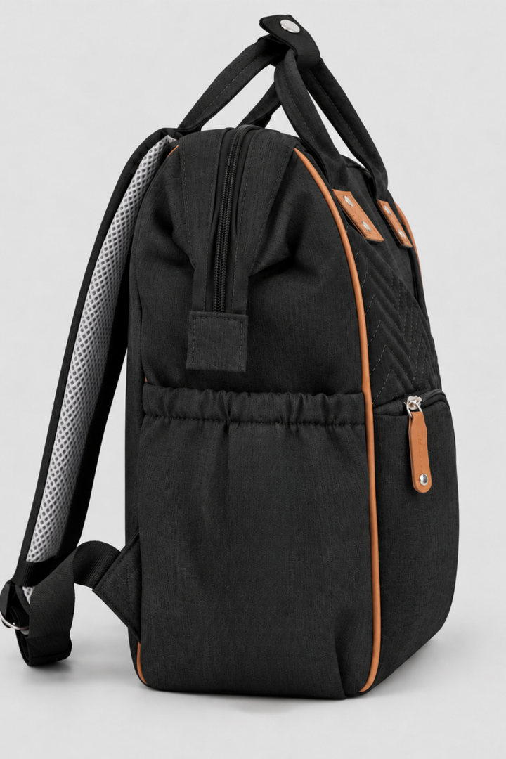 Midnight Black Diaper Bag - FS-9003