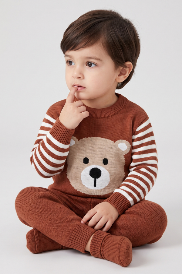 Crewneck Sweater & Trouser Set - FB-4203