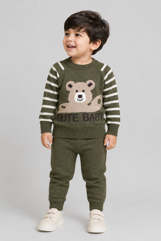 Crewneck Sweater & Trouser Set - FB-4179