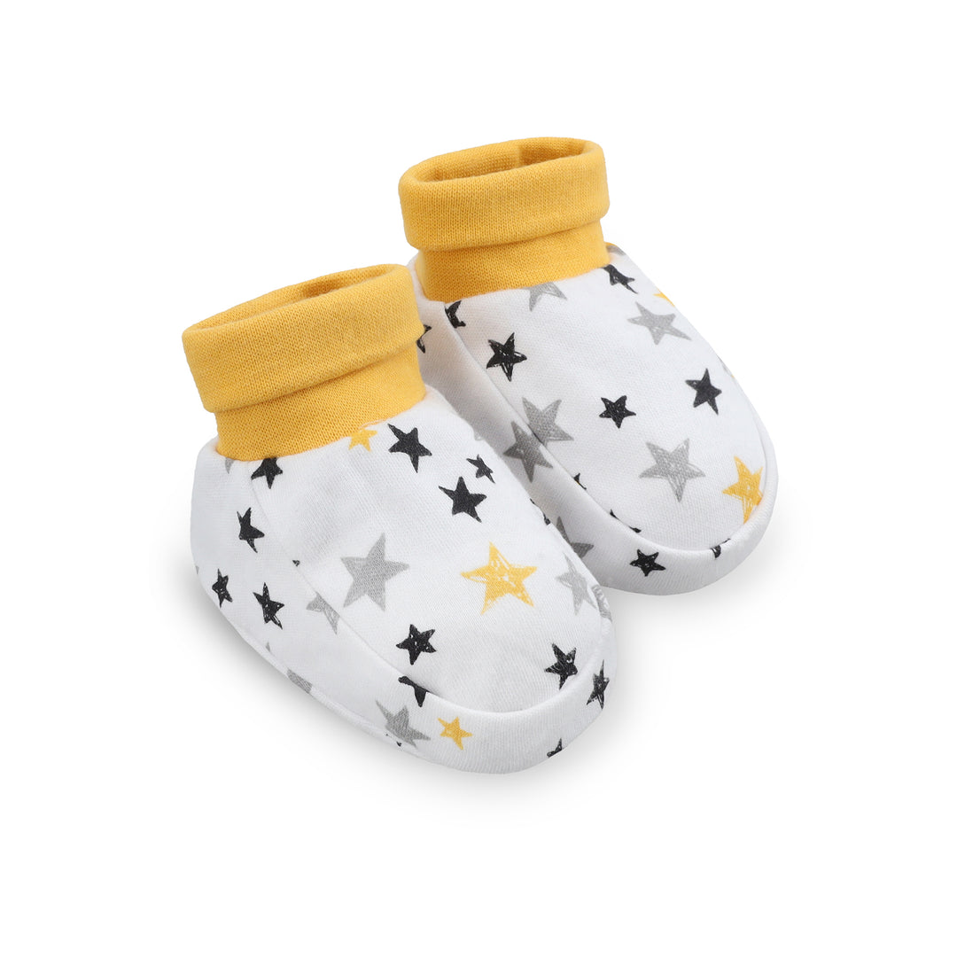 FN-8536 Star Gazer 3PK Cotton Booties 3-6 Months